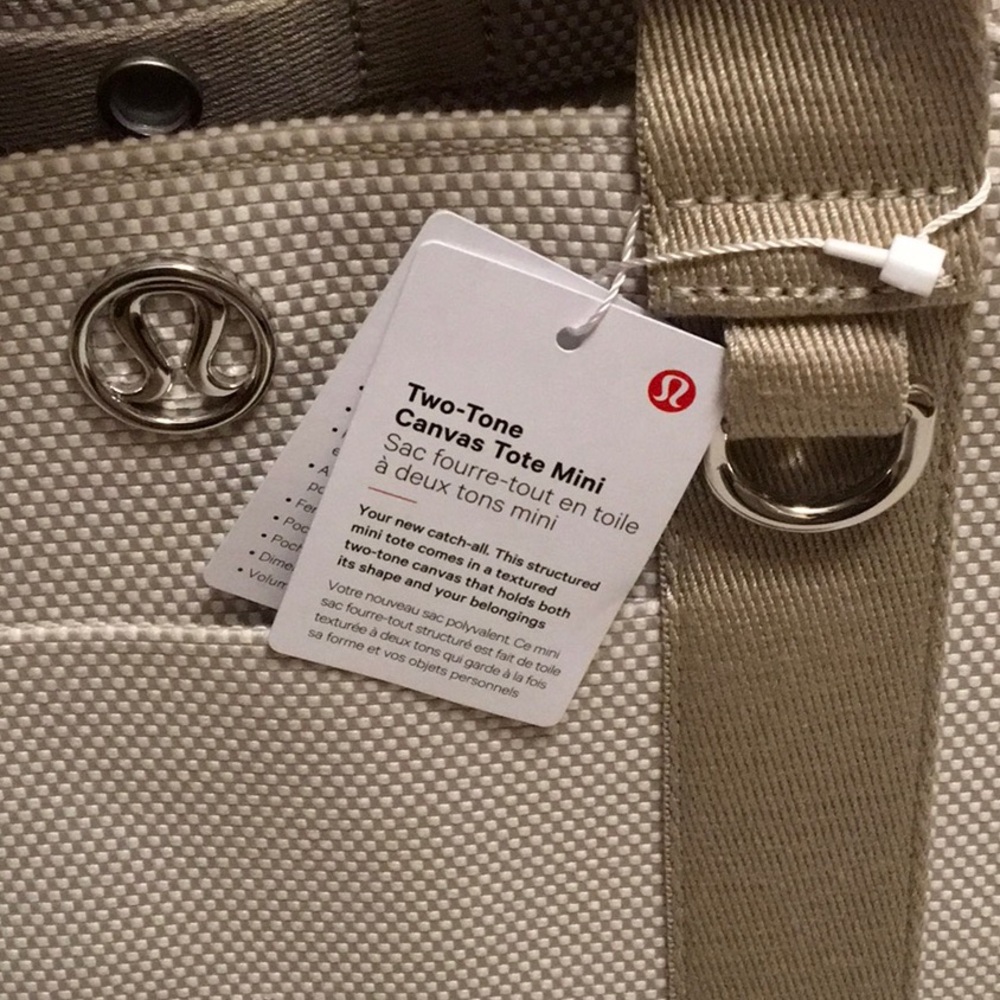 Lululemon Two-Tone Canvas Tote Mini - Picture 4 of 8